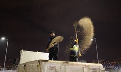 Tokat Belediyesinin karla mücadele çalışması sürüyor