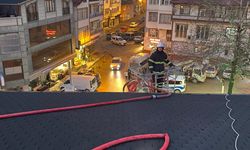 Tokat'ta çıkan çatı yangını söndürüldü