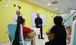 Vezirköprü'de çocuklar için bağlama kursu açıldı