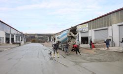 Vezirköprü'de Hurdacılar ve Keresteciler Sitesi'nde beton yol çalışmaları başladı