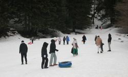 Abant kış manzarasıyla misafirlerini ağırladı