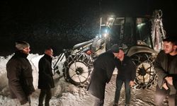 Ağlı Belediye Başkanı Ergin, karla mücadelede çalışan ekipleri ziyaret etti