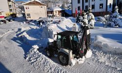 Başçiftlik'te karla mücadele çalışmaları sürüyor