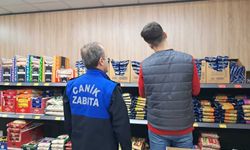 Canik Belediyesi Zabıta Müdürlüğü ekiplerinden zincir marketlere denetim