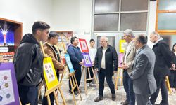 Çorum'da öğrencilerin tezhip eserleri sergilendi