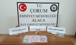 Çorum'da üzerlerinde uyuşturucu bulunan 4 kişi gözaltına alındı