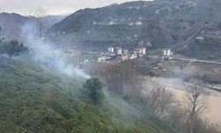 Rize'de çıkan örtü yangını kontrol altına alındı