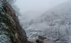 Şalpazarı'nda heyelan meydana geldi