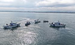 Samsun'da dronla tespit edilen kaçak midye avcılarına 472 bin lira ceza