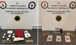 Samsun'da uyuşturucu operasyonlarında 4 zanlı yakalandı