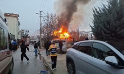 Tokat'ta çıkan yangında 2 ev kullanılmaz hale geldi