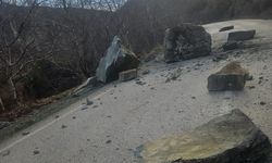 Tokat'ta heyelan nedeniyle kapanan yol ulaşıma açıldı