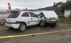 Türkeli'de iki otomobilin çarpıştığı kazada 1 kişi yaralandı