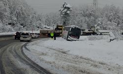 EREĞLİ - ZONGULDAK YOLUNDA OTOBÜS KAYDI