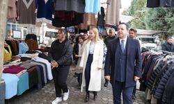 ESNAF PAZARINI ZİYARET ETTİ