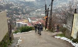 Zonguldak'ta bir ev heyelanda zarar gördü