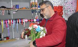 Havza'da çiçekçilerde 14 Şubat Sevgililer Günü yoğunluğu