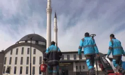 Kayseri Kocasinan'da ramazan öncesi camilerde temizlik seferberliği