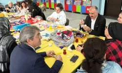 Mudanya'da öğretmenler geleneksel keçe sanatıyla buluştu