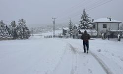 Niksar'da kar yağışı etkili oldu