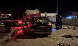 Samsun'da kamyonla çarpışan cipteki 2 kişi yaralandı