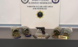 Samsun'da silah ve uyuşturucu operasyonunda 2 zanlı yakalandı