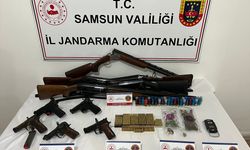 Samsun'da uyuşturucu ve silah kaçakçılığı operasyonunda 3 zanlı yakalandı