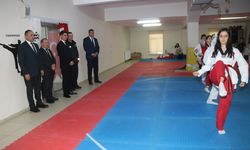 Taşova Kaymakamı Kartal'dan tekvando kursuna ziyaret