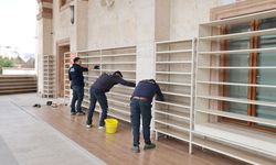 Tokat Belediyesi ekipleri ramazan ayı öncesi camilerde temizlik yapıyor