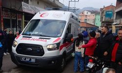 MOTOSİKLETİN ÇARPTIĞI YAYA YARALANDI