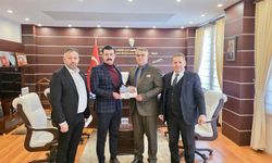 Amasya Dernekler Federasyonu Başkanı Sayar'dan Kaymakam Arslan'a ziyaret