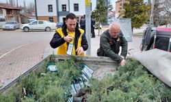 Başçiftlik'te öğrencilere fidan dağıtımı yapıldı