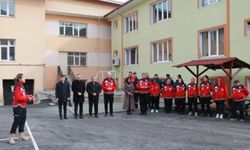 Boyabat'ta deprem tatbikatı gerçekleştirdi