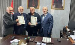 Diyanetten Suluova TDV Mütevelli Heyeti Üyelerine teşekkür belgesi