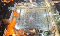 Eskişehir'de 5 bin metreküplük dev beton dökümü