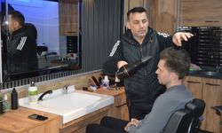 Havza'da berberlerde bayram yoğunluğu yaşanıyor