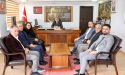 Muhasebe Haftası dolayısıyla Merzifon Kaymakamı Karaaslan'a ziyaret
