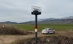 Niksar'da kazaların meydana geldiği yola flaşörlü uyarı lambası konuldu