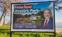 Ordu'da Fatsa Atatürk Parkı sil baştan yenileniyor