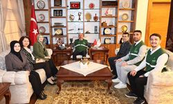 Vali Çalgan, Yeşilay yöneticilerini kabul etti