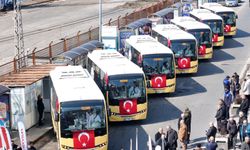 OTOBÜSLER HİZMETE GİRDİ