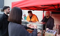 Amasya Üniversitesinde öğrencilere vize döneminde çorba ikram ediliyor
