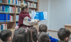 Ankara Keçiören'de minik öğrenciler kütüphane atmosferini yaşadı