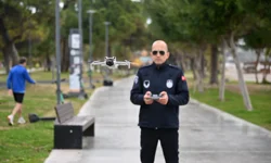 Antalya'da zabıta drone ile denetimde