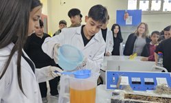 Bolu'da ilkokul öğrencileri atık yağdan sabun yapmayı öğrendi