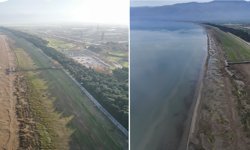 Bursa'da barajları dolduran yağışlar İznik Gölü'ne fayda etmedi