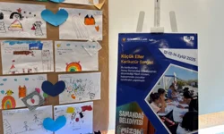 Çocukların çizgileri iki şehir arasında umut köprüsü kurdu