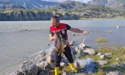 Çorum'da kaçak avcılıkta kullanılan 500 metrelik ağa el konuldu