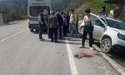 Düzce'de cipin çarptığı yaya yaralandı