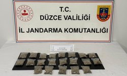 Düzce'de evinde uyuşturucu bulunan şüpheli gözaltına alındı